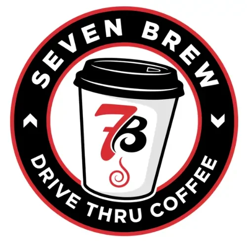 7 brew menu logo that represent menus of 7 brew